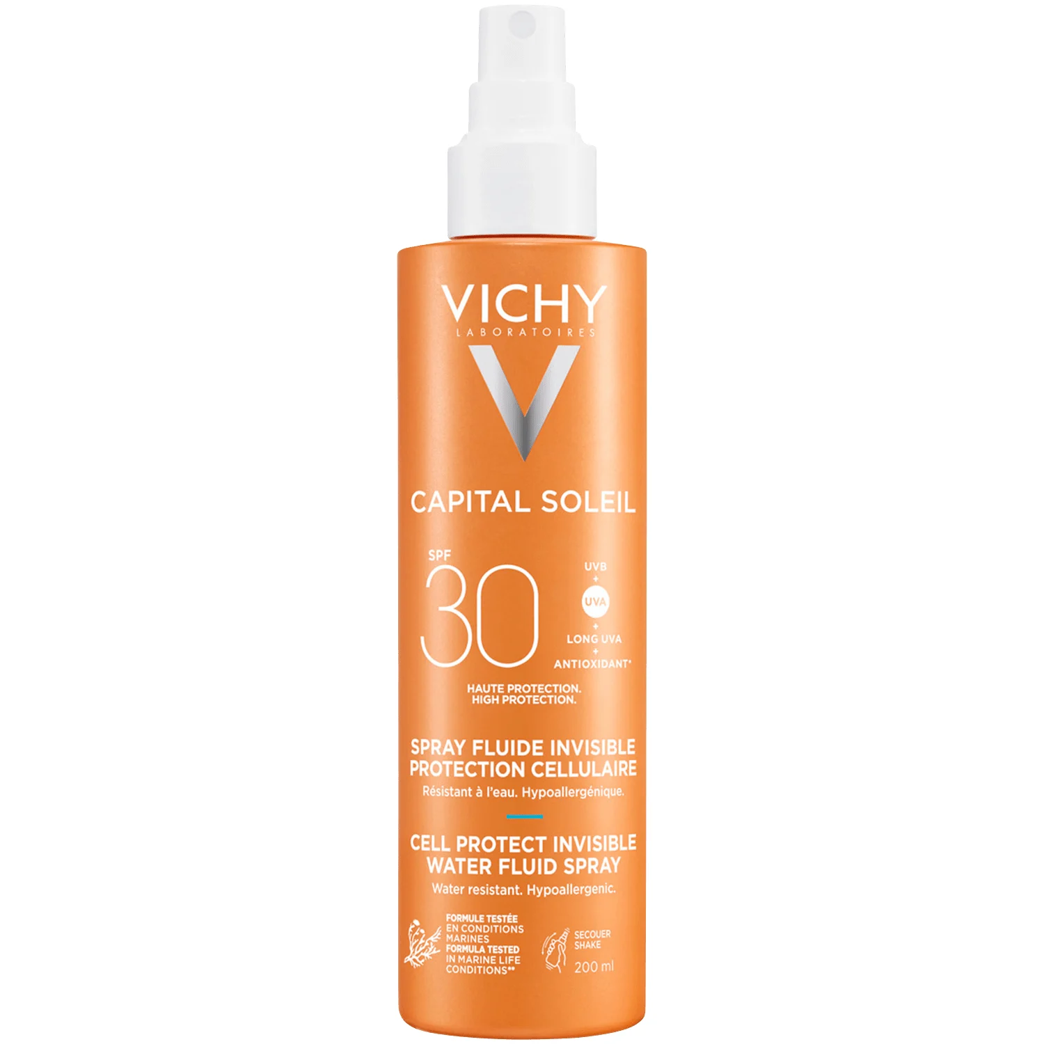Vichy Capital Soleil Cell Protect UV Spray SPF 30, 200 ml från Vichy – köp hos Apotek Hjärtat