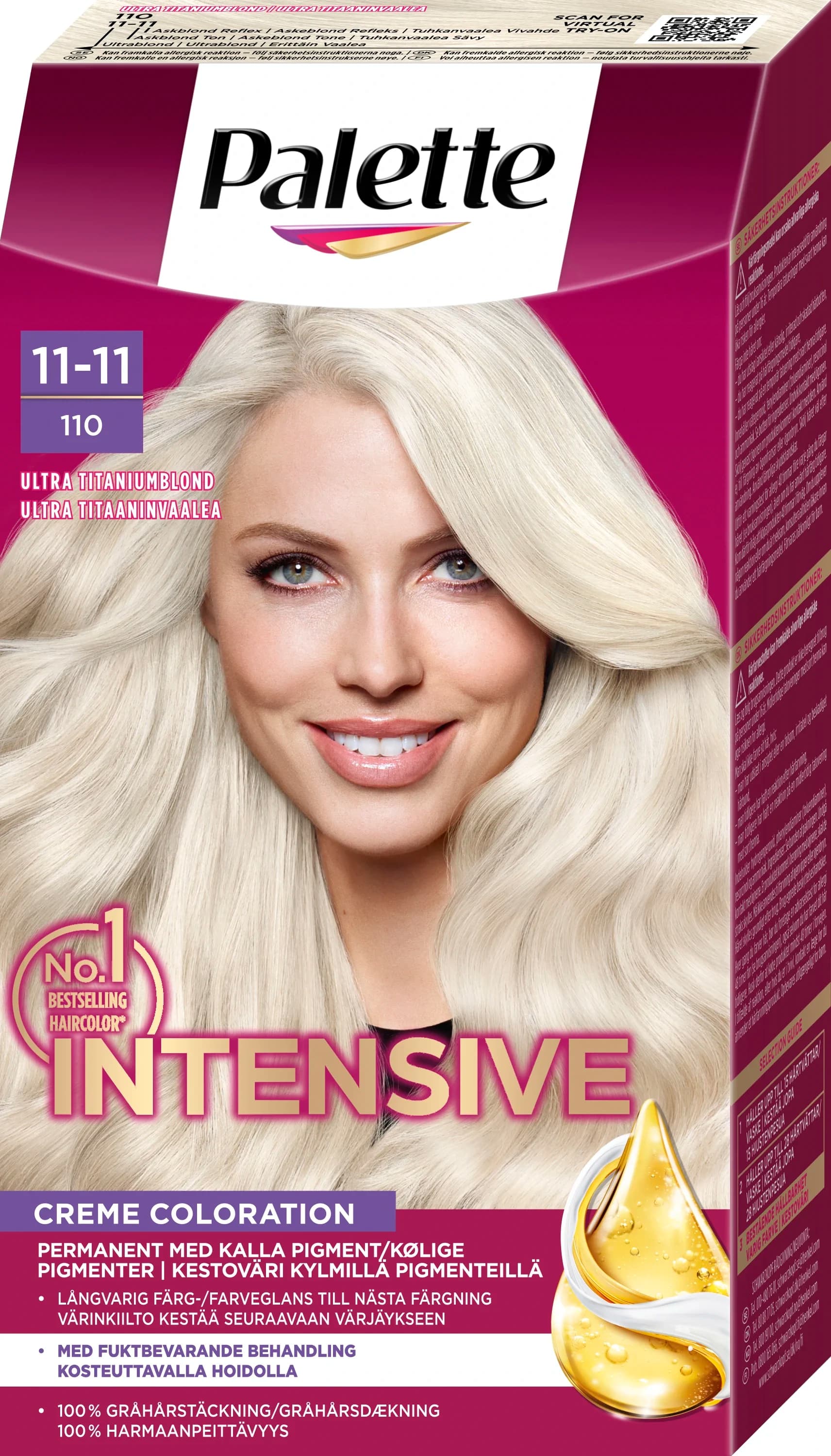 Palette Intensive Creme Coloration 11-11 Ultra Titaniumblond från Palette – köp hos Apotek Hjärtat