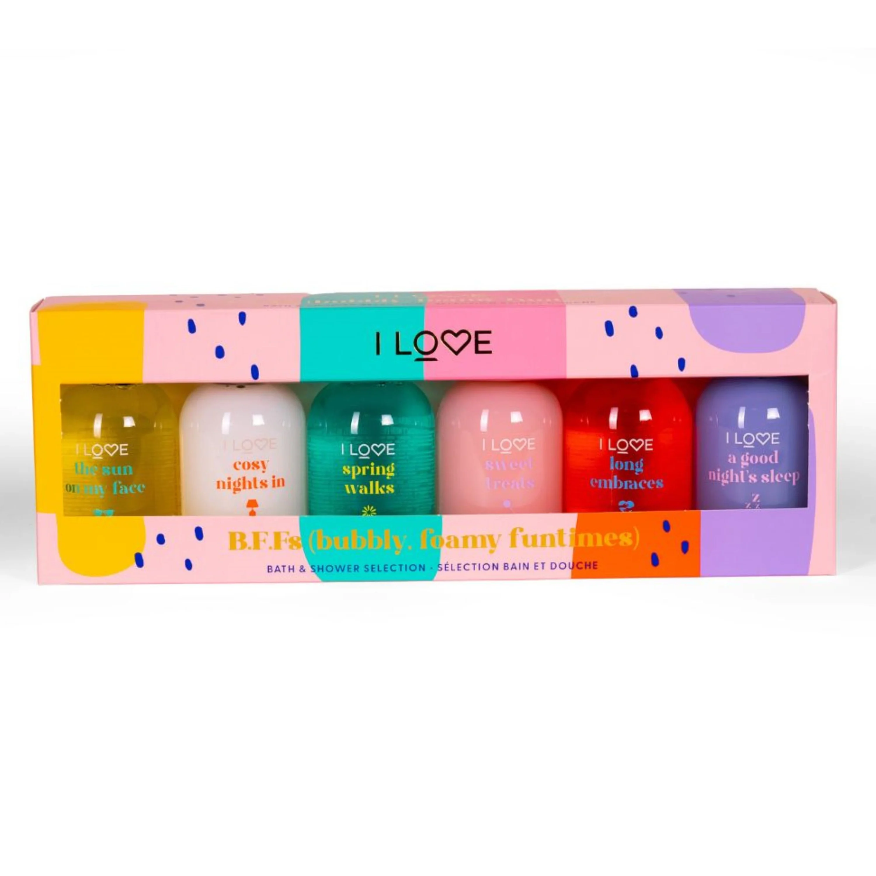 I LOVE B.F.Fs Bubly, Foamy funtimes Shower Gel Set 6 x 100 ml från I Love – köp hos Apotek Hjärtat