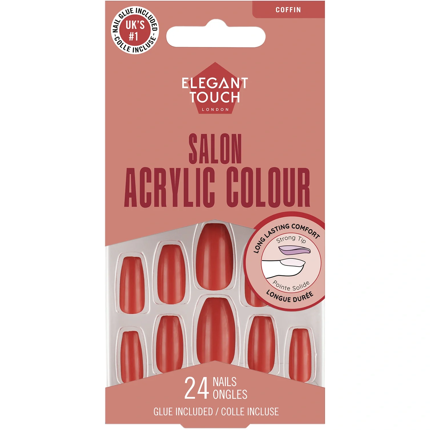 Elegant Touch Colour Acrylics Poppy Pomegranate från Elegant Touch – köp hos Apotek Hjärtat