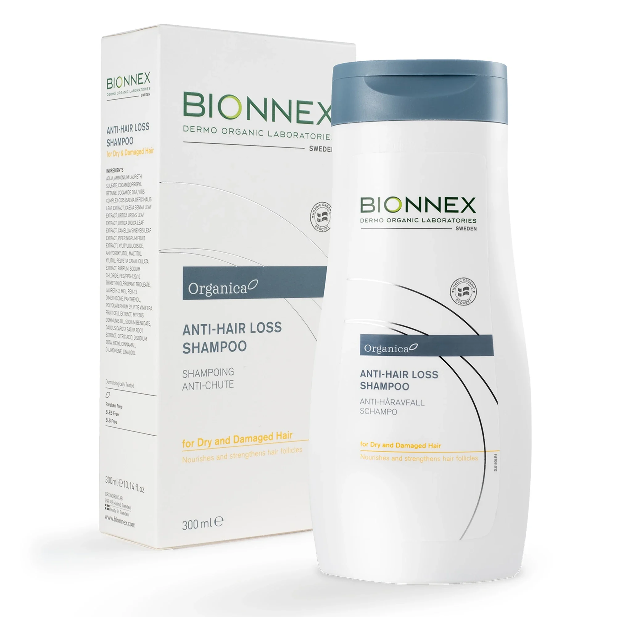 Bionnex Organica Anti-Hair Loss Shampoo for Dry and Damaged Hair 300ml från Bionnex – köp hos Apotek Hjärtat