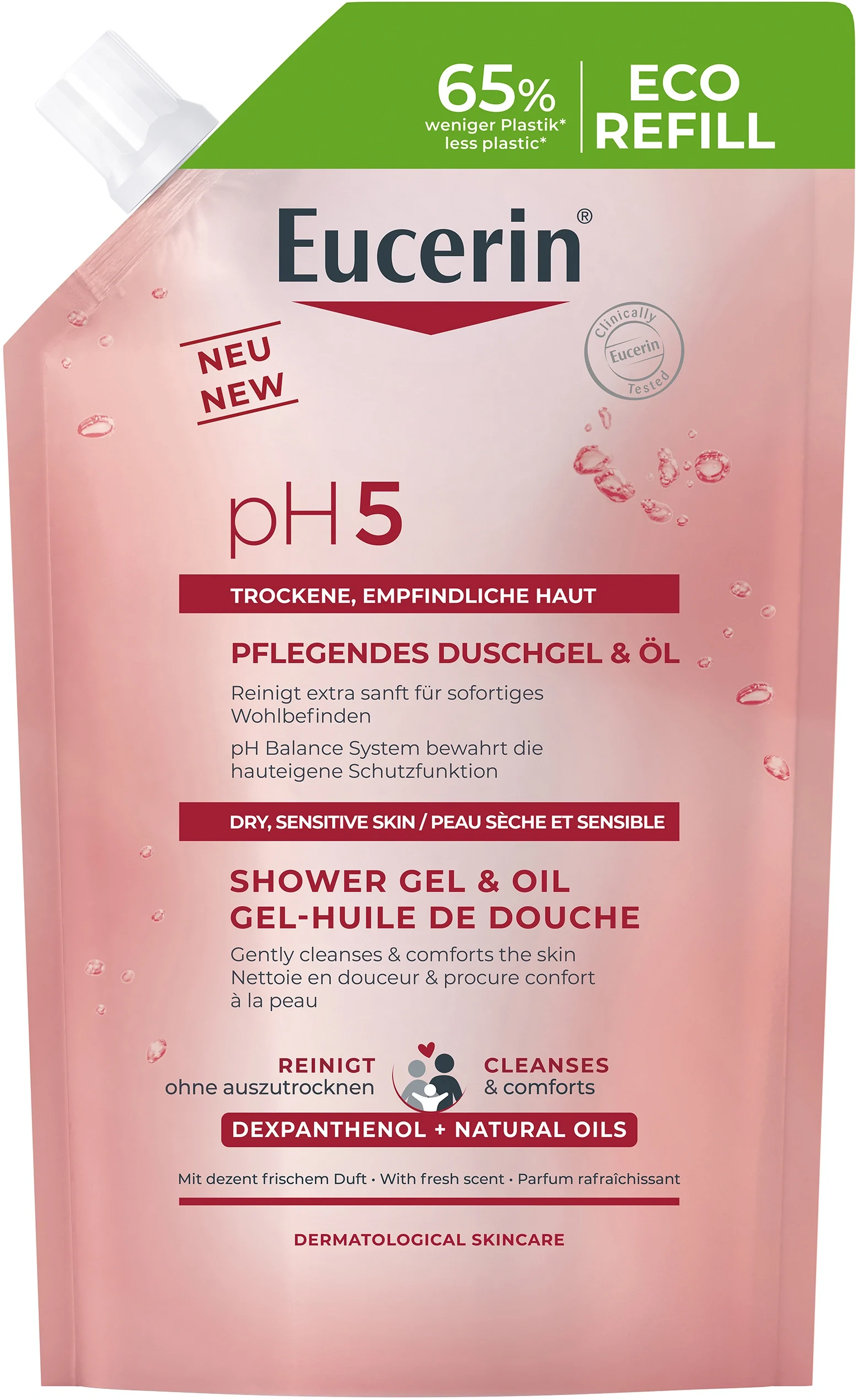 Eucerin pH5 Shower Gel & Oil Refill 400 ml från Eucerin – köp hos Apotek Hjärtat