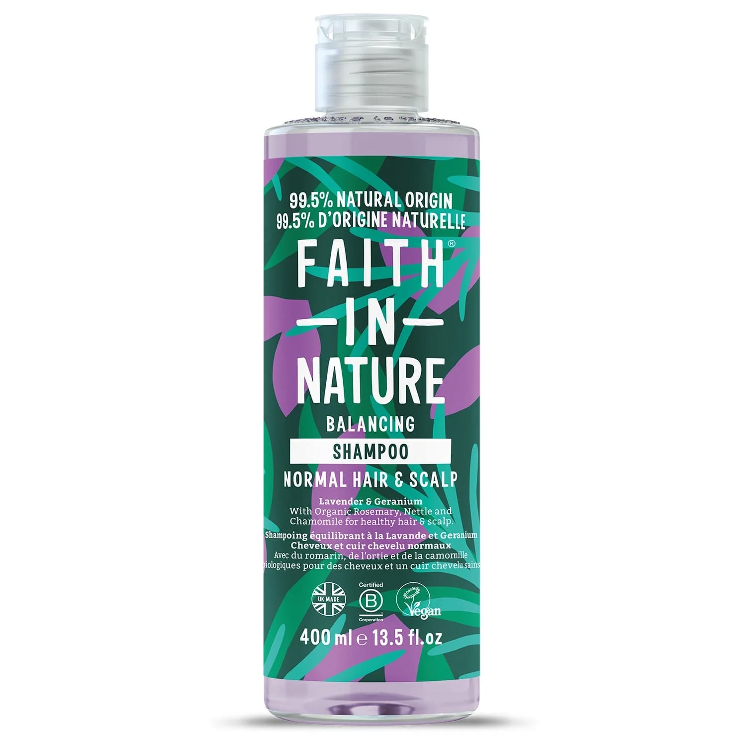 Faith in Nature Shampoo Lavender & Geranium 400 ml från Faith in Nature – köp hos Apotek Hjärtat