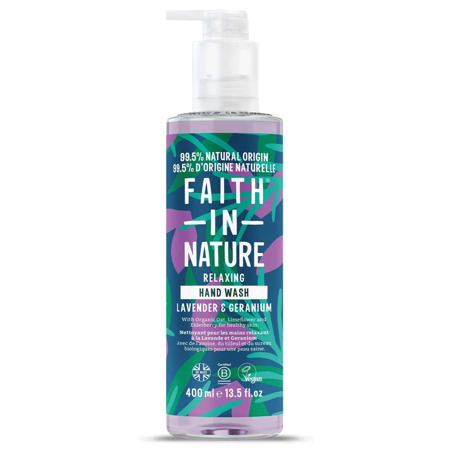 Faith in Nature Hand Wash Lavender & Geranium 400 ml från Faith in Nature – köp hos Apotek Hjärtat