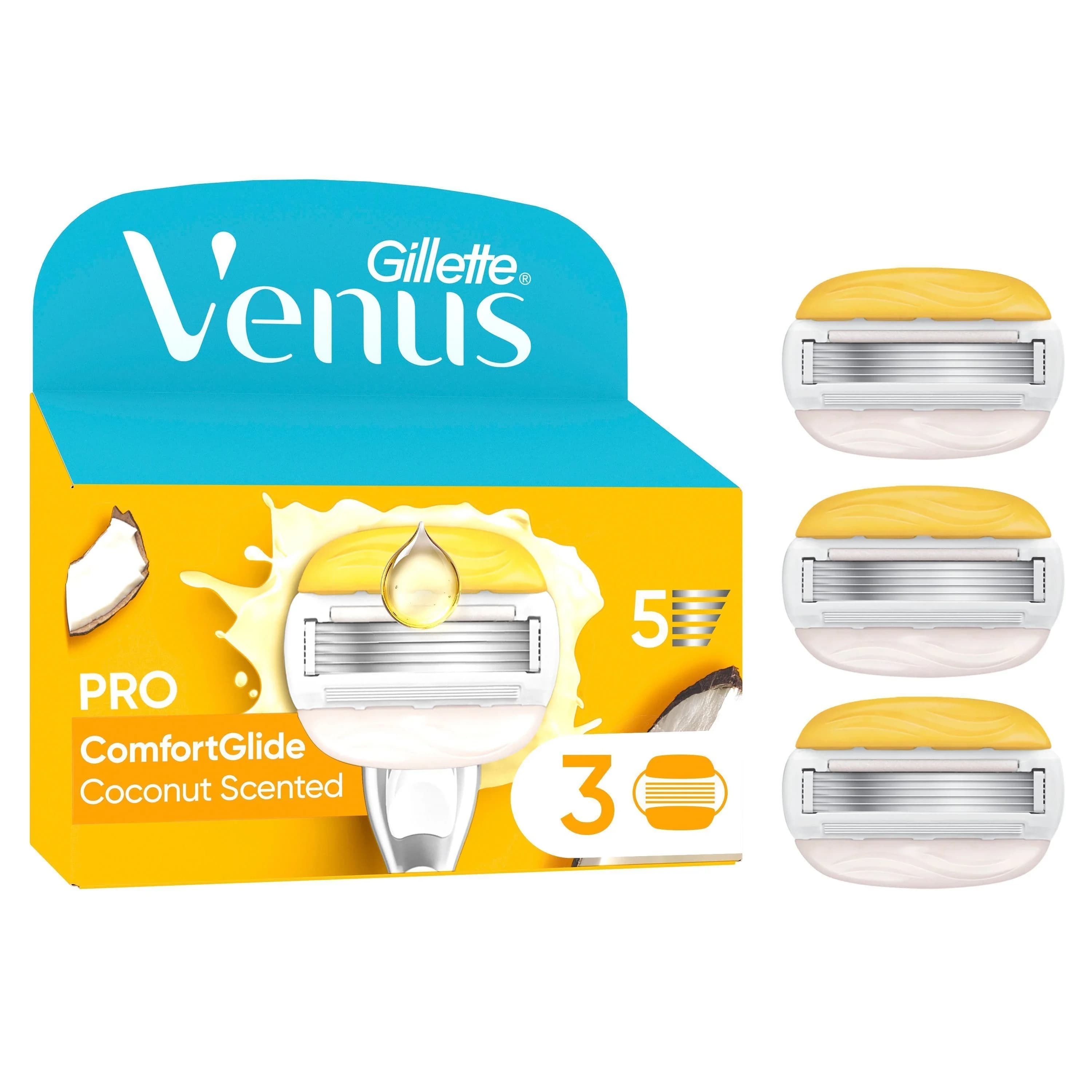 Gillette Venus Pro ComfortGlide Coconut & Olay Rakblad 3 st från Gillette Venus – köp hos Apotek Hjärtat