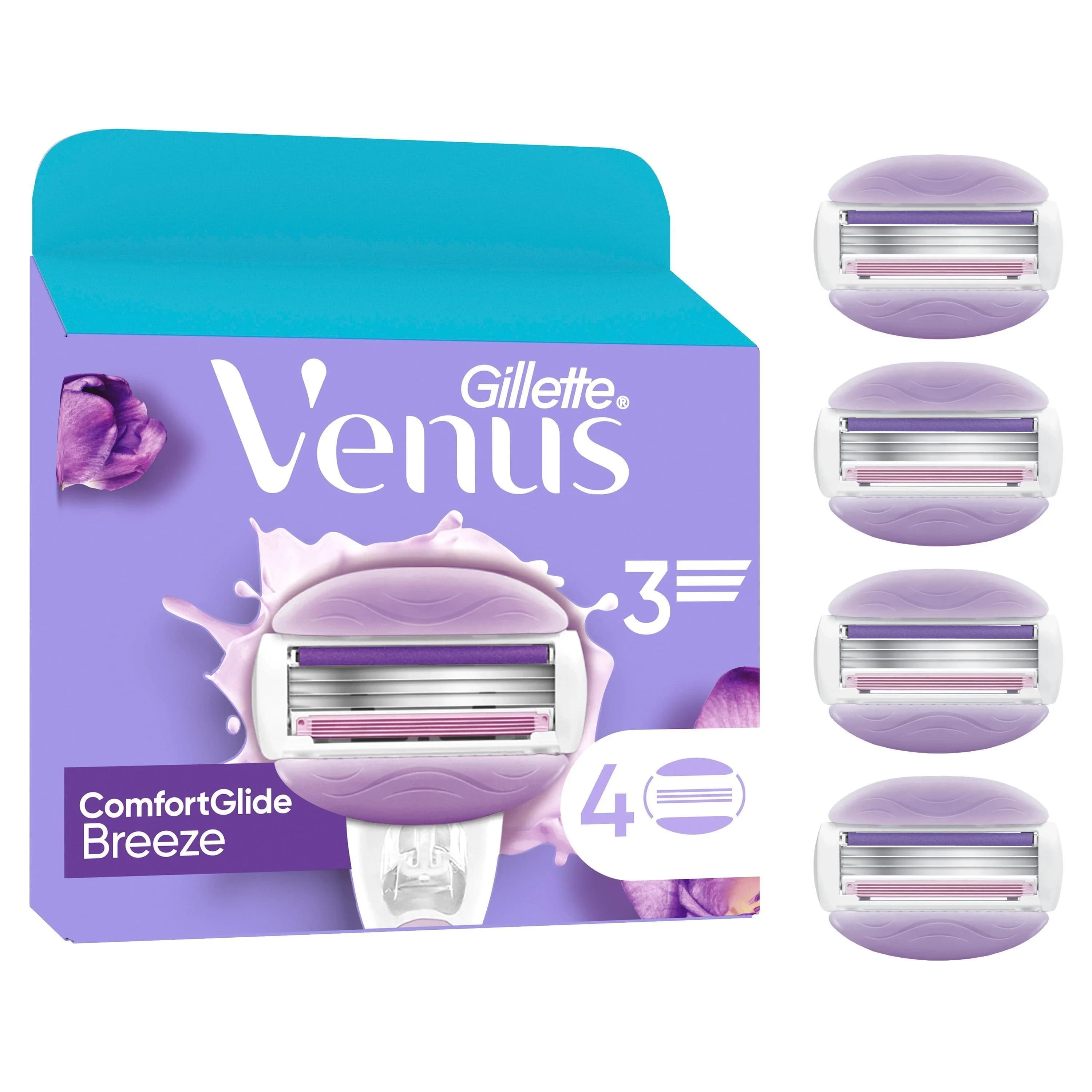 Gillette Venus ComfortGlide Breeze Rakblad 4 st från Gillette Venus – köp hos Apotek Hjärtat