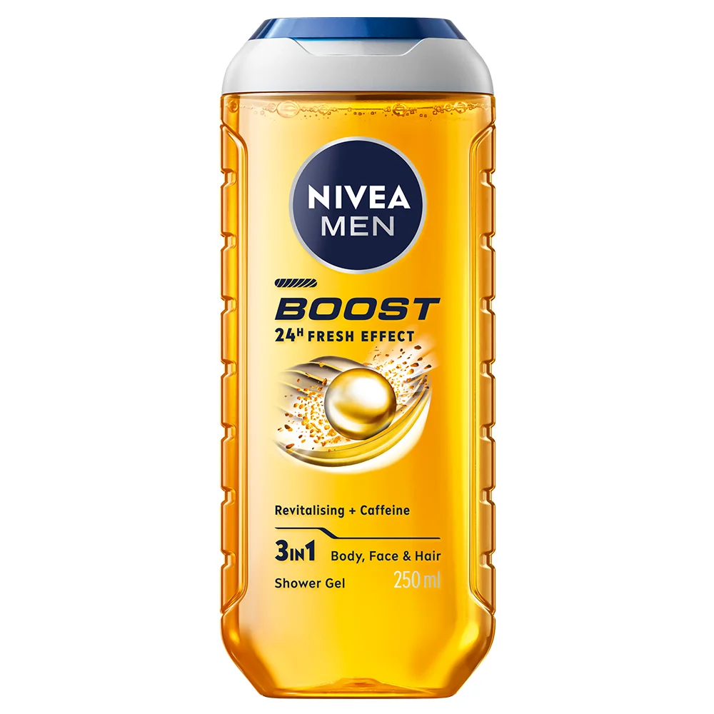 Nivea Men Boost Shower Gel 250 ml från Nivea – köp hos Apotek Hjärtat
