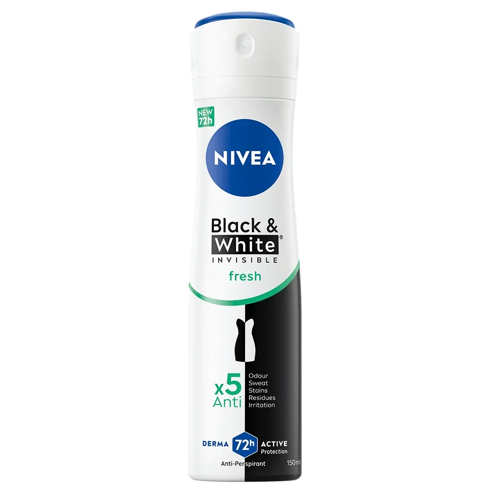 Nivea Black & White Fresh Spray 150 ml från Nivea – köp hos Apotek Hjärtat