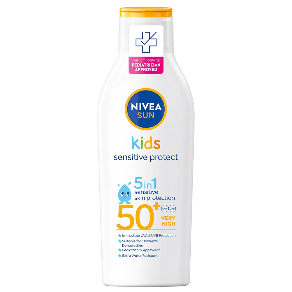 Nivea Sun Kids Sensitive Protect & Play Sun Lotion SPF 50+, 200 ml från Nivea – köp hos Apotek Hjärtat