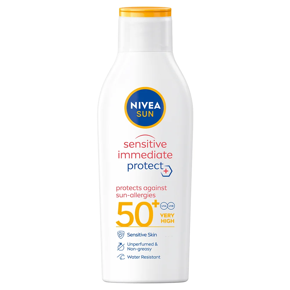 Nivea Sun Sensitive Immediate Protect Sun Lotion SPF 50+, 200 ml från Nivea – köp hos Apotek Hjärtat