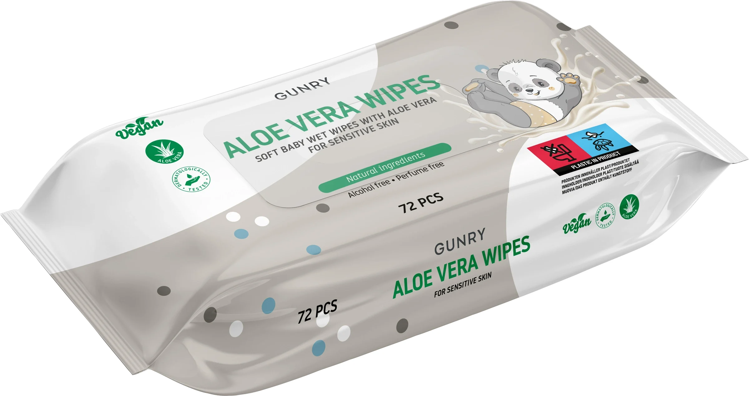 Gunry Baby Aloe Vera Wipes 72 st från Gunry – köp hos Apotek Hjärtat