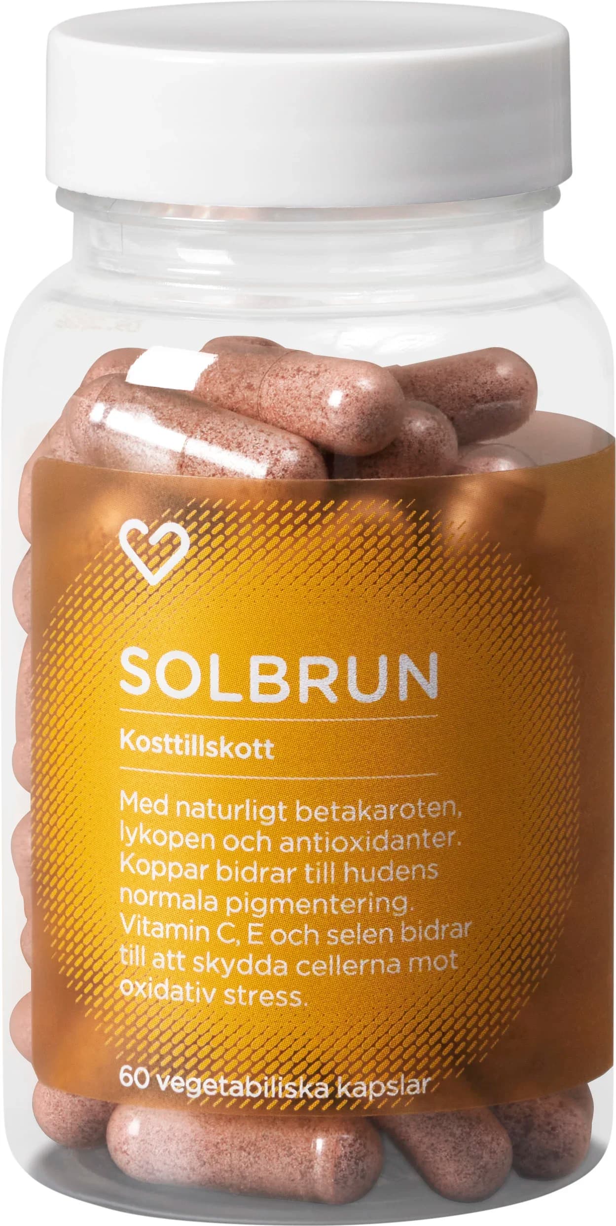 Hjärtats Solbrun Kapsel 60 st från Hjärtats – köp hos Apotek Hjärtat