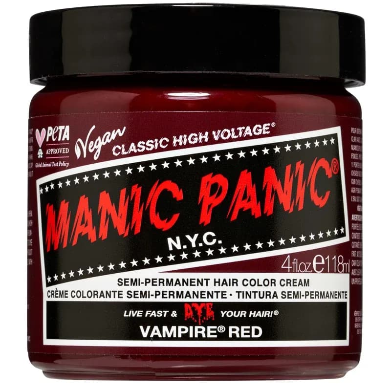 Manic Panic Classic High Voltage Semi-Permanent Hair Color Cream 118 ml Vampire Red från Manic Panic – köp hos Apotek Hjärtat