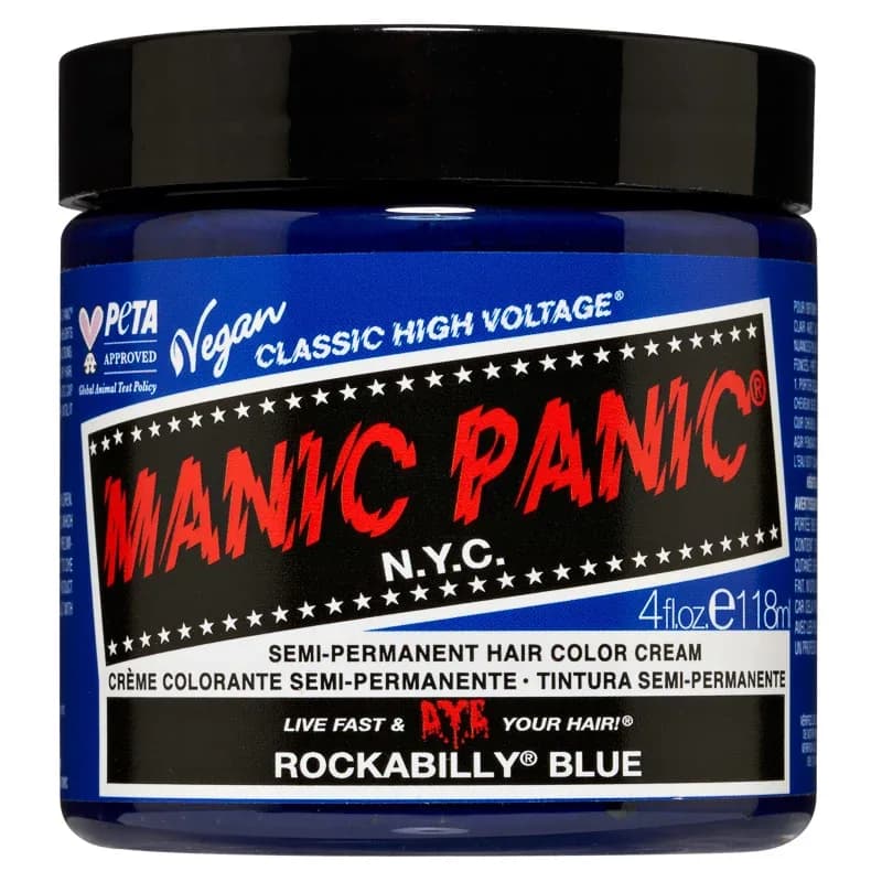 Manic Panic Classic High Voltage Semi-Permanent Hair Color Cream 118 ml Rockabilly Blue från Manic Panic – köp hos Apotek Hjärtat