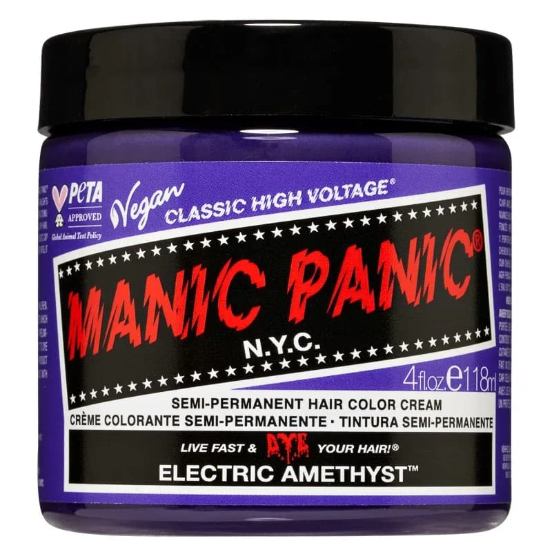 Manic Panic Classic High Voltage Semi-Permanent Hair Color Cream 118 ml Electric Amethyst från Manic Panic – köp hos Apotek Hjärtat