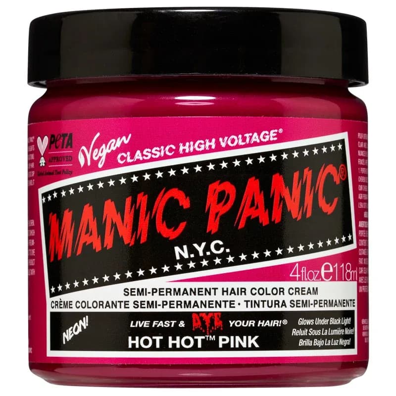 Manic Panic Classic High Voltage Semi-Permanent Hair Color Cream 118 ml Hot Hot Pink från Manic Panic – köp hos Apotek Hjärtat
