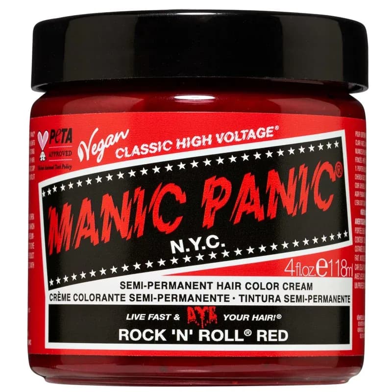 Manic Panic Classic High Voltage Semi-Permanent Hair Color Cream 118 ml Rock 'N' Roll Red från Manic Panic – köp hos Apotek Hjärtat