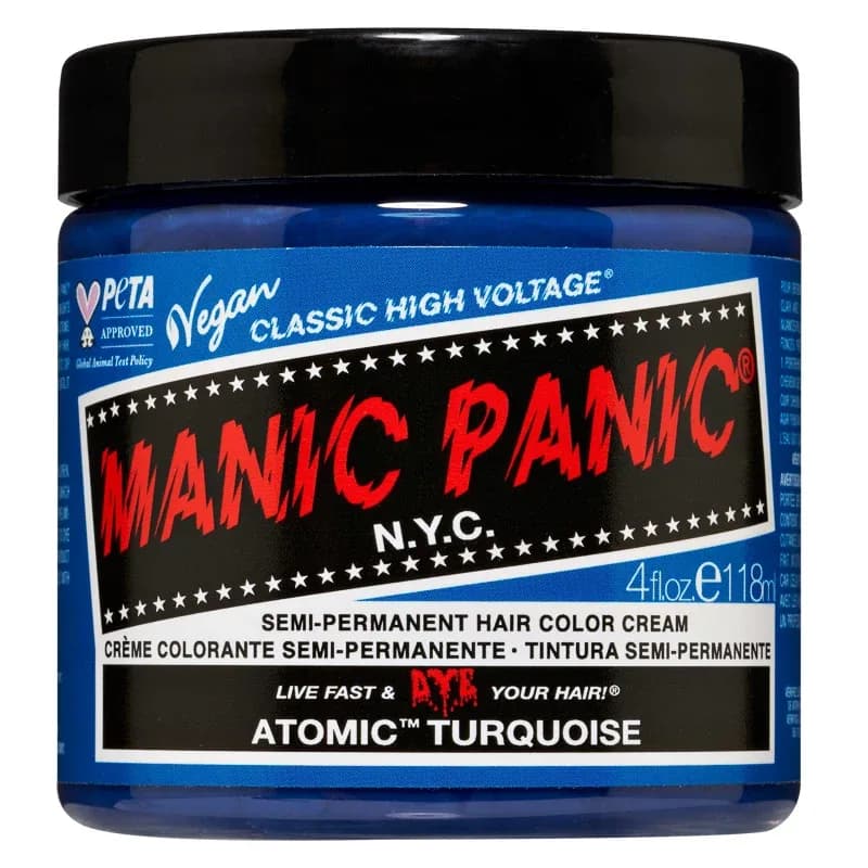 Manic Panic Classic High Voltage Semi-Permanent Hair Color Cream 118 ml Atomic Turquoise från Manic Panic – köp hos Apotek Hjärtat