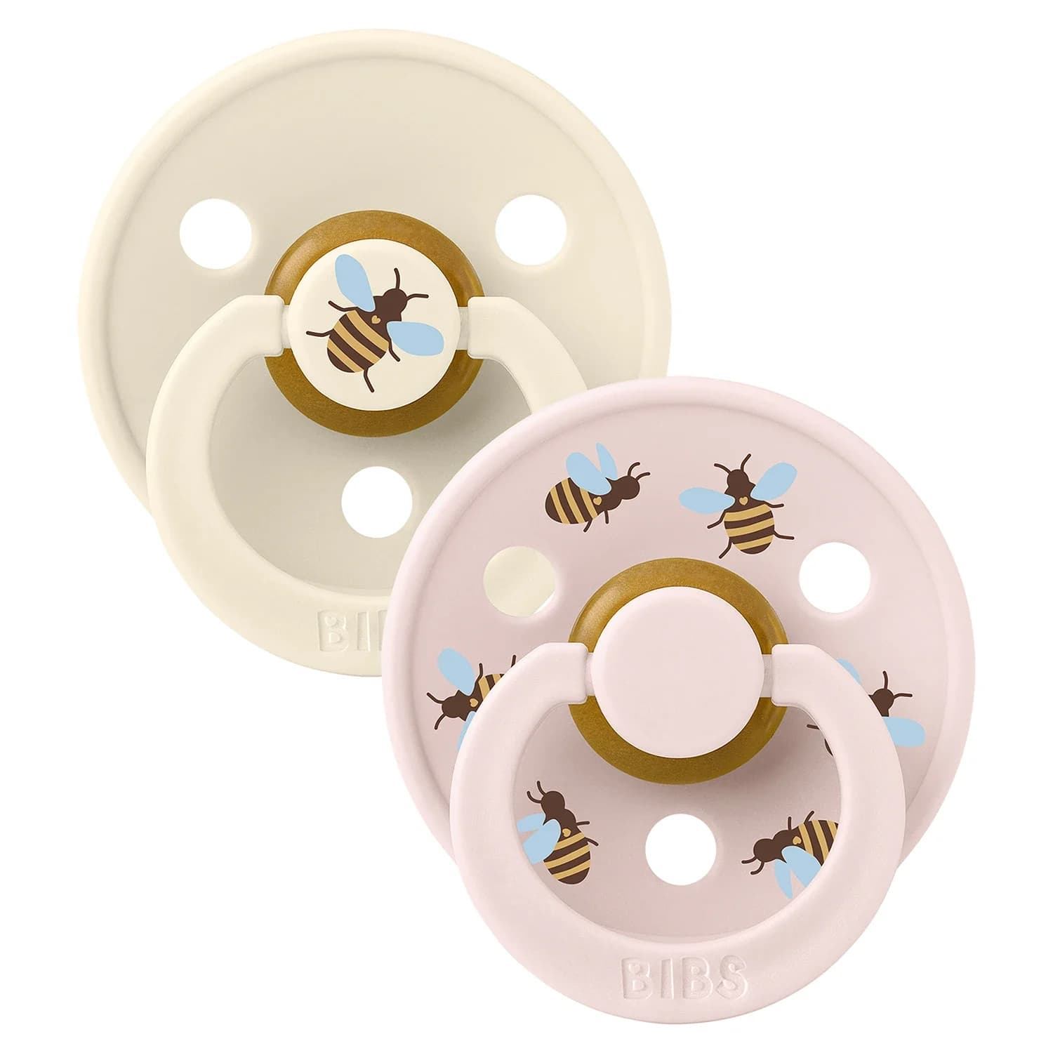 BIBS Napp Studio Colour Bumblebee Latex Ivory Mix 2-pack Size 1 från BIBS – köp hos Apotek Hjärtat