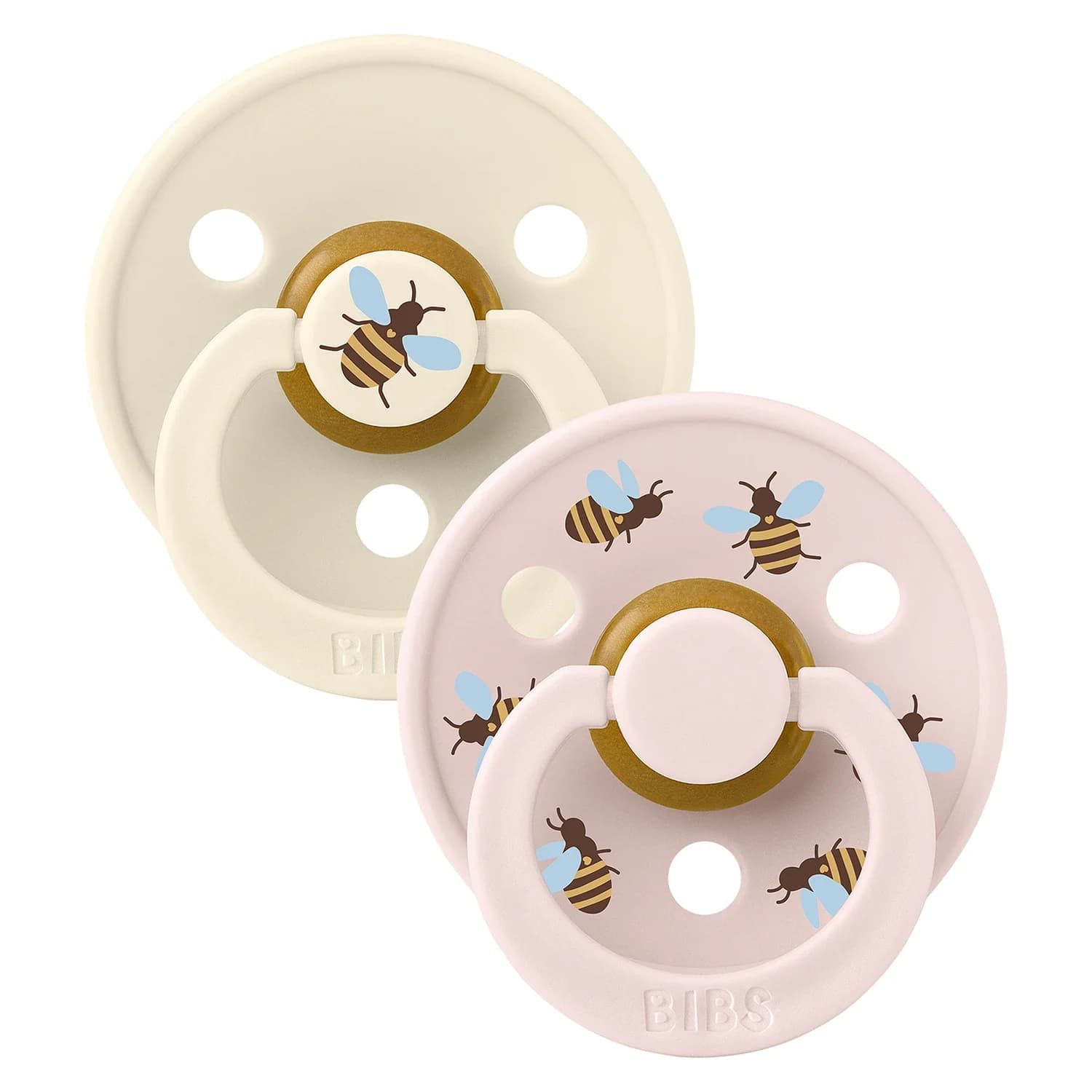 BIBS Napp Studio Colour Bumblebee Latex Ivory Mix 2-pack Size 2 från BIBS – köp hos Apotek Hjärtat