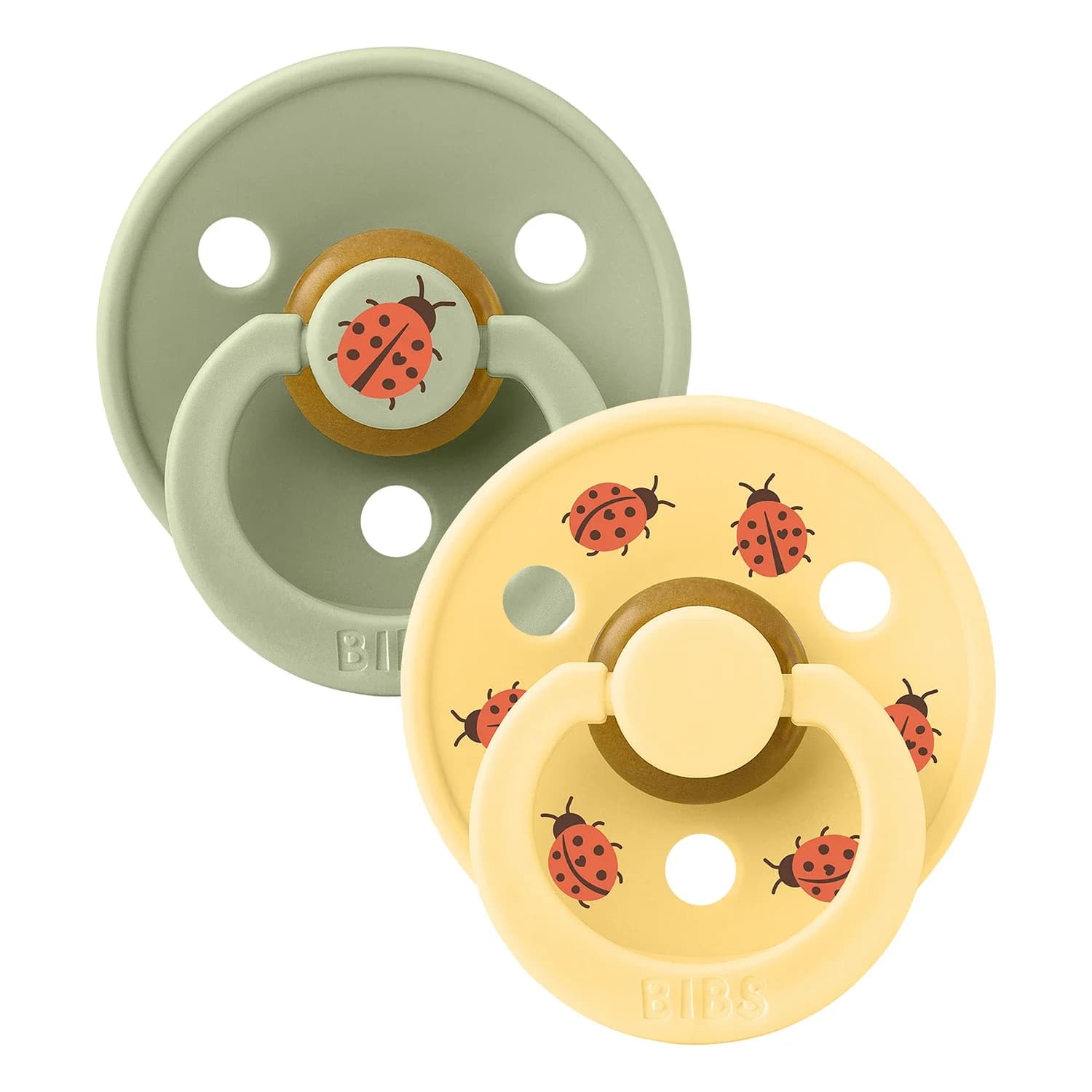 BIBS Napp Studio Colour Ladybug Latex Sage Mix 2-pack Size 1 från BIBS – köp hos Apotek Hjärtat