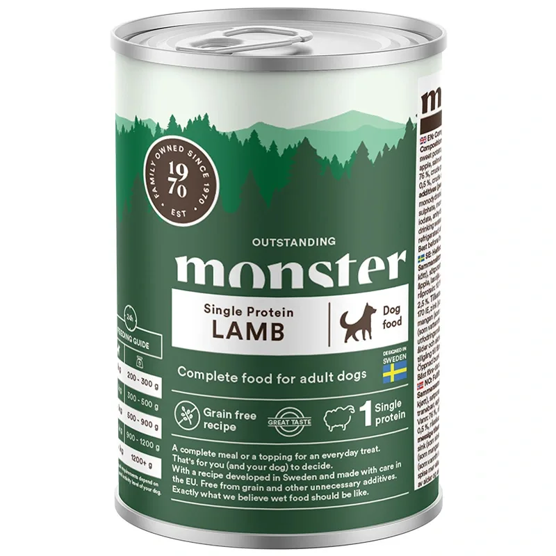 Monster Dog Adult Single Protein Lamb Can 400 g från Monster – köp hos Apotek Hjärtat