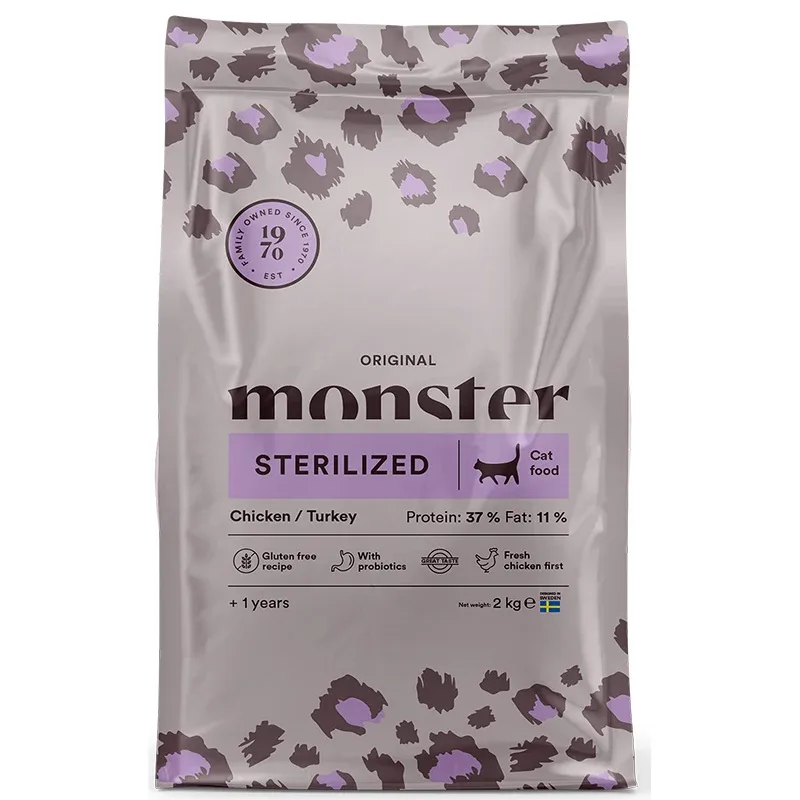 Monster Cat Original Sterilized Chicken/Turkey 2 kg från Monster – köp hos Apotek Hjärtat