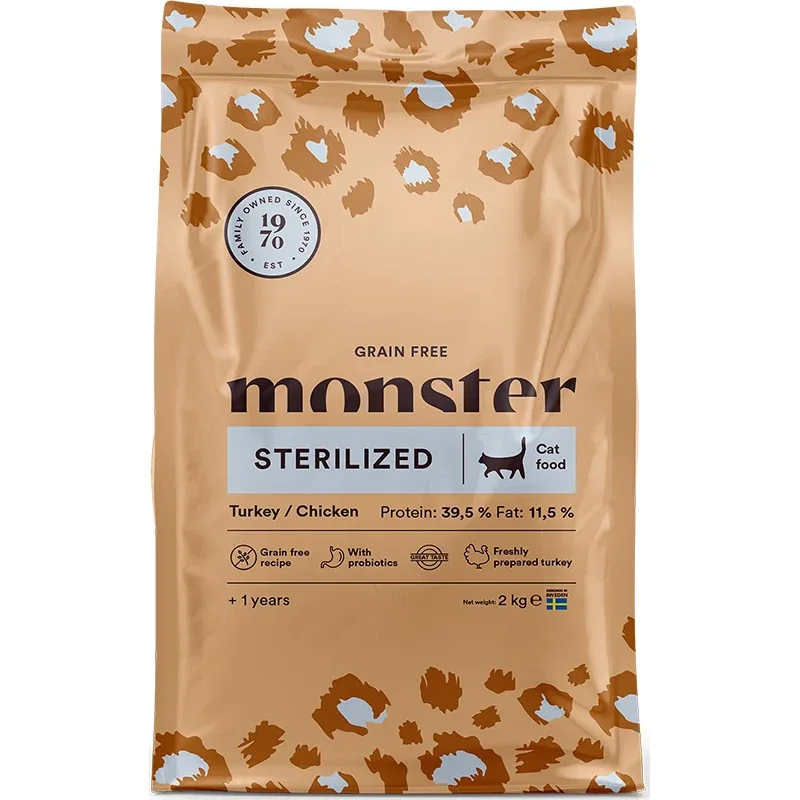 Monster Cat Grain Free Sterilized Turkey/Chicken 2 kg från Monster – köp hos Apotek Hjärtat
