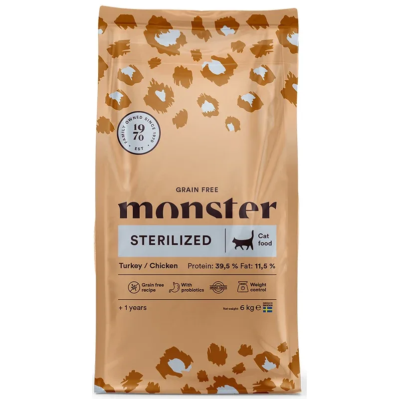 Monster Cat Grain Free Sterilized Turkey/Chicken 6 kg från Monster – köp hos Apotek Hjärtat