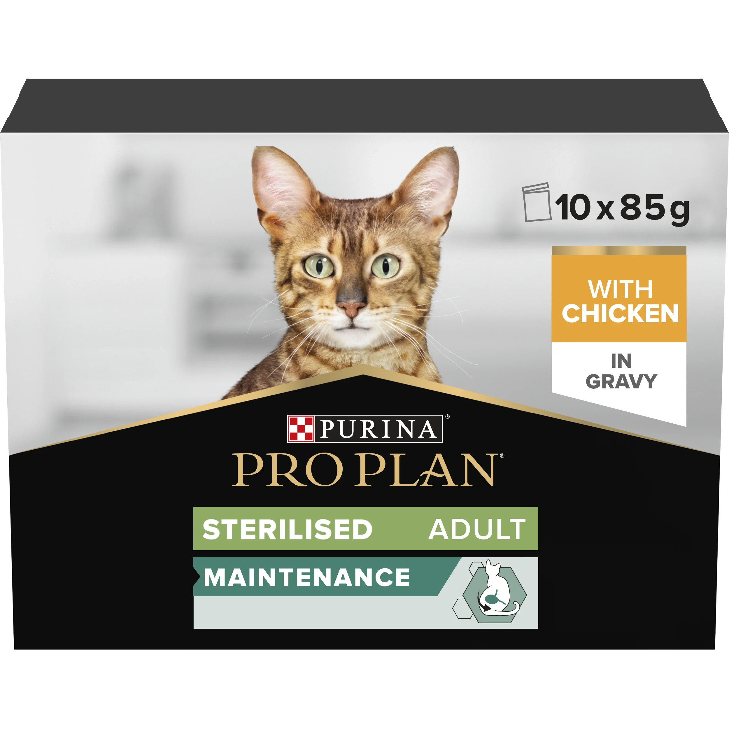 PURINA PRO PLAN Sterilised Maintenance Adult Chicken Våtfoder Katt 10x85g från Purina Pro Plan – köp hos Apotek Hjärtat