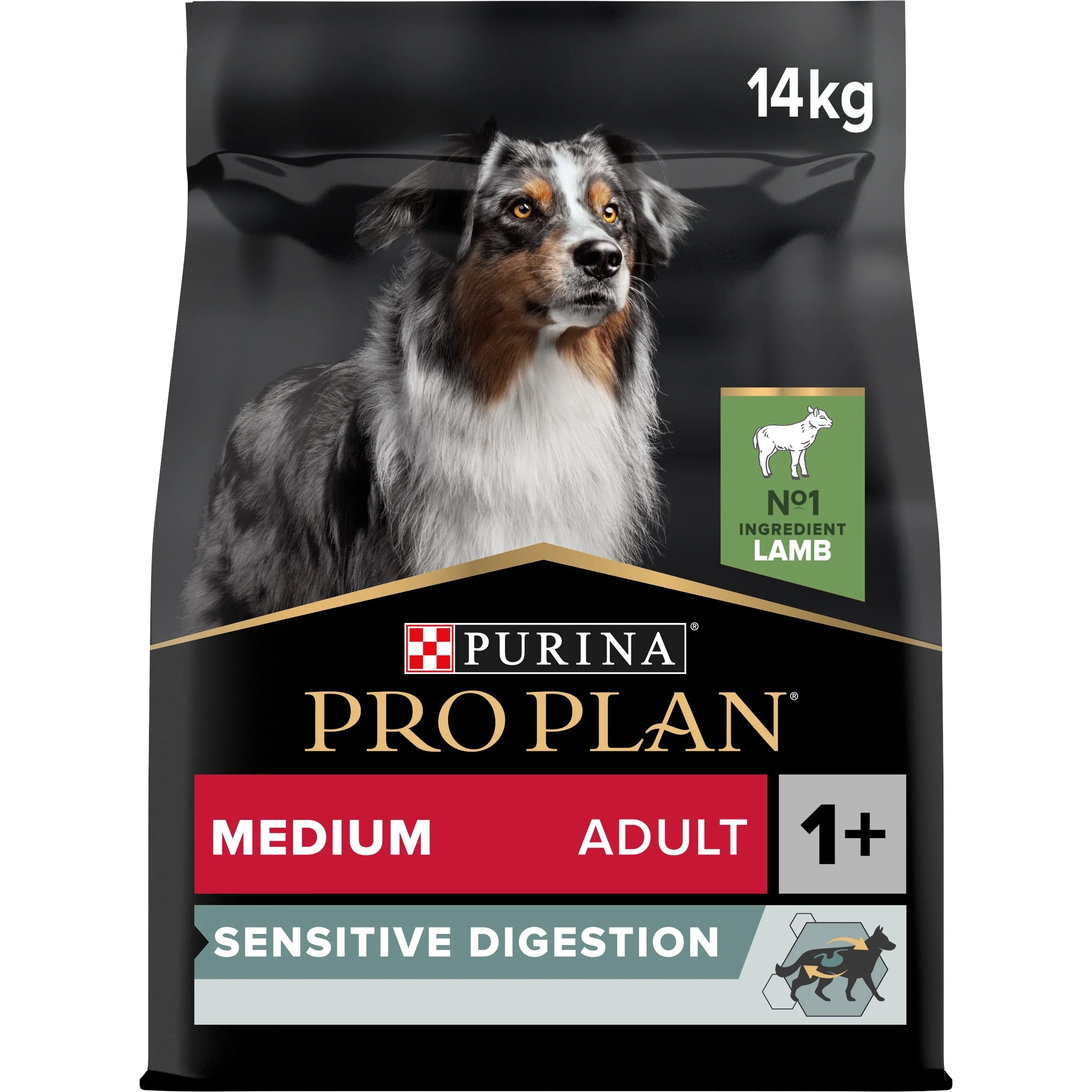 PURINA PRO PLAN Medium Adult Sensitive Digestion Lamm Torrfoder Hund 14kg från Purina Pro Plan – köp hos Apotek Hjärtat