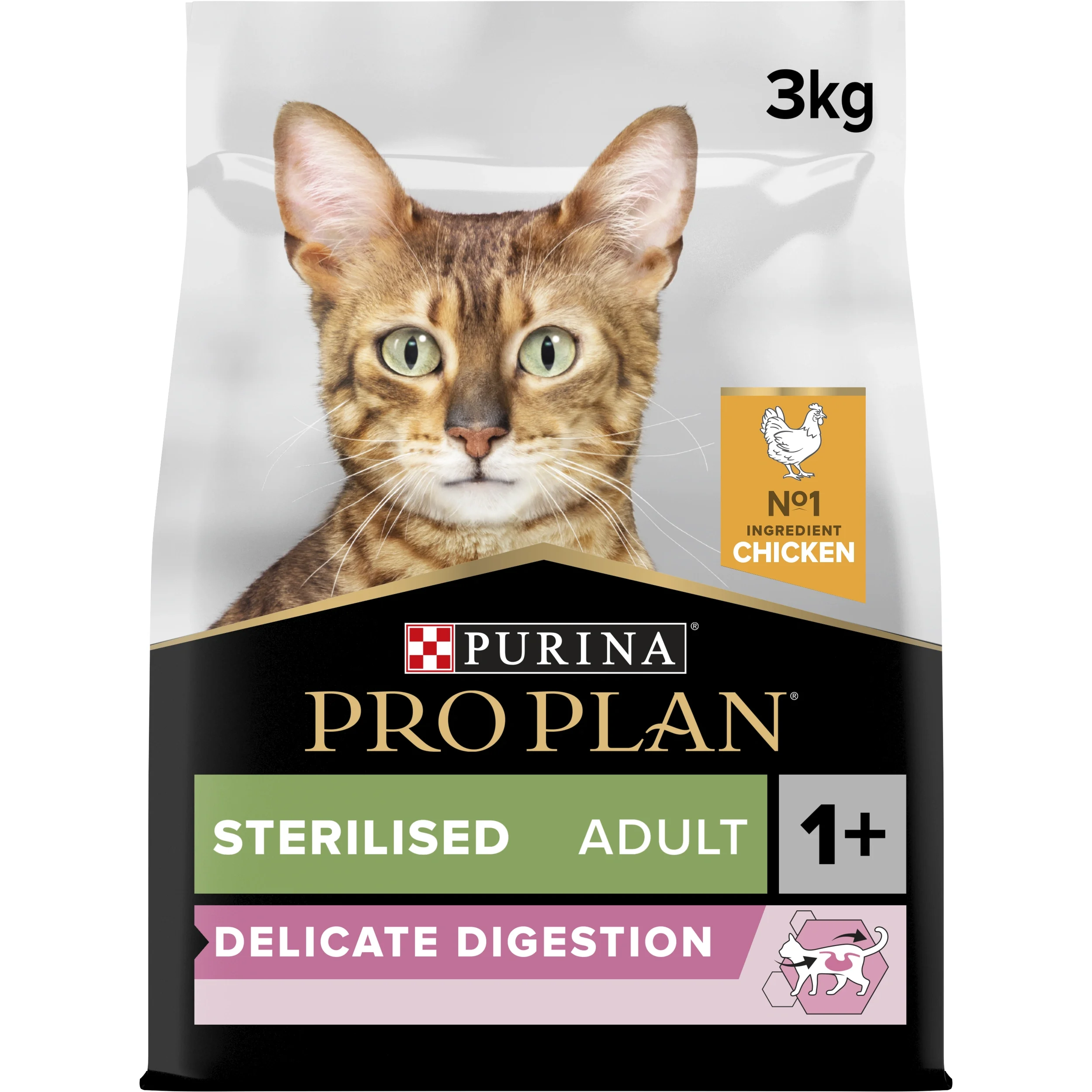 PURINA PRO PLAN Sterilised Delicate Digestion Chicken Adult 1+ Torrfoder Katt 3 kg från Purina Pro Plan – köp hos Apotek Hjärtat