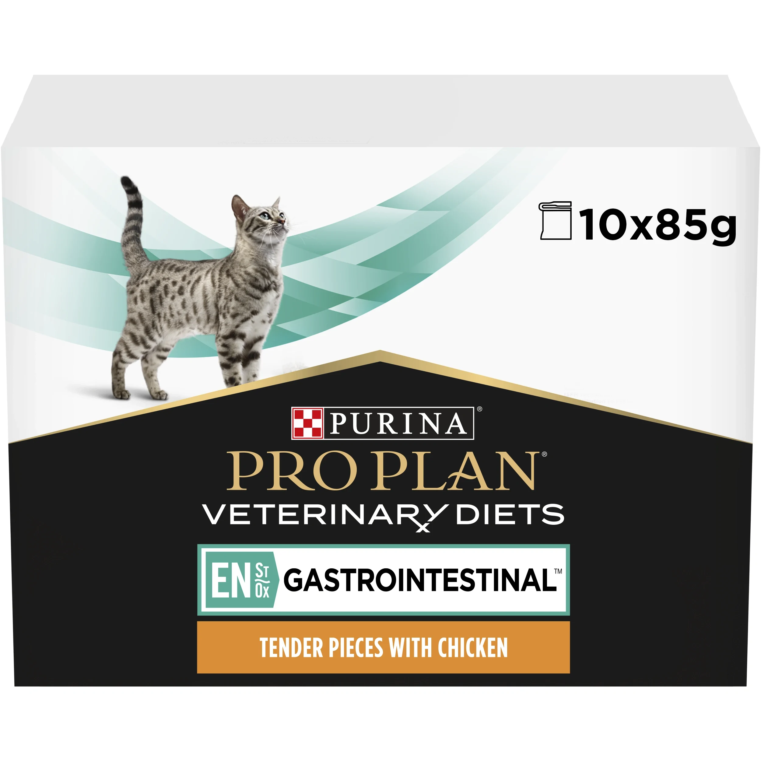 PURINA PRO PLAN Veterinary Diets EN Gastrointestinal Våtfoder Katt Chicken 10x85g från Purina Pro Plan – köp hos Apotek Hjärtat