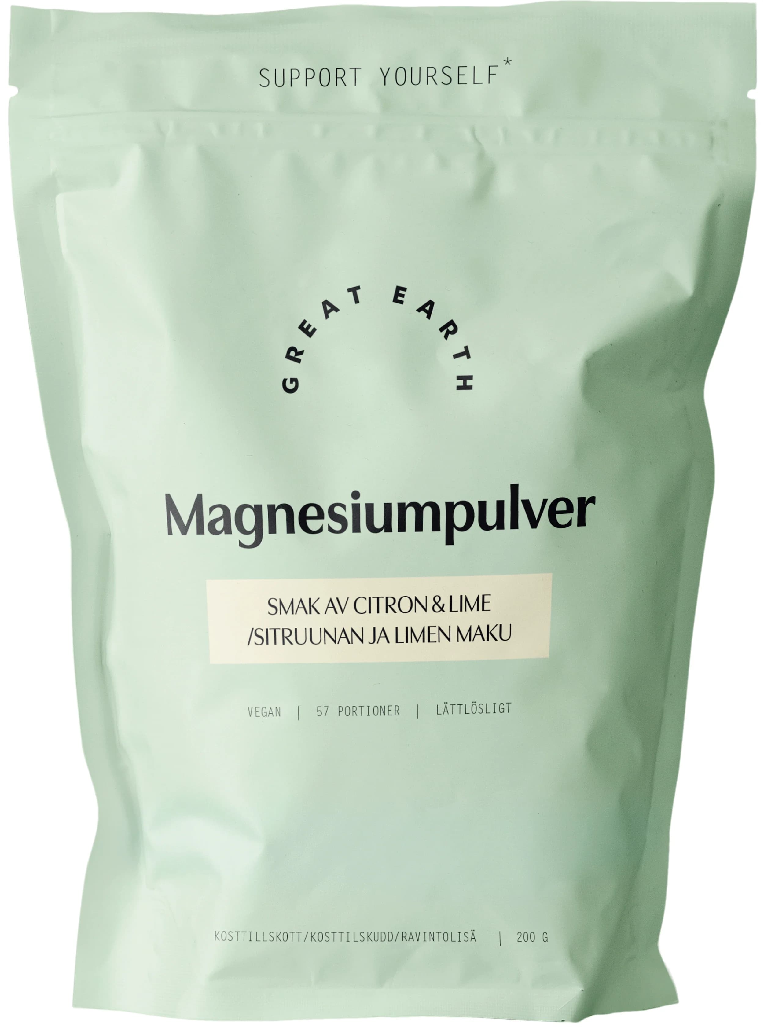 Great Earth Magnesiumpulver 200 g från Great Earth – köp hos Apotek Hjärtat