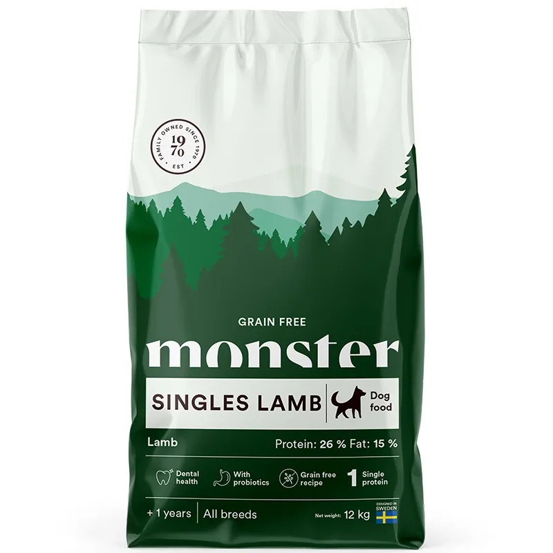 Monster Dog Grain Free Singles Lamb 12 kg från Monster – köp hos Apotek Hjärtat