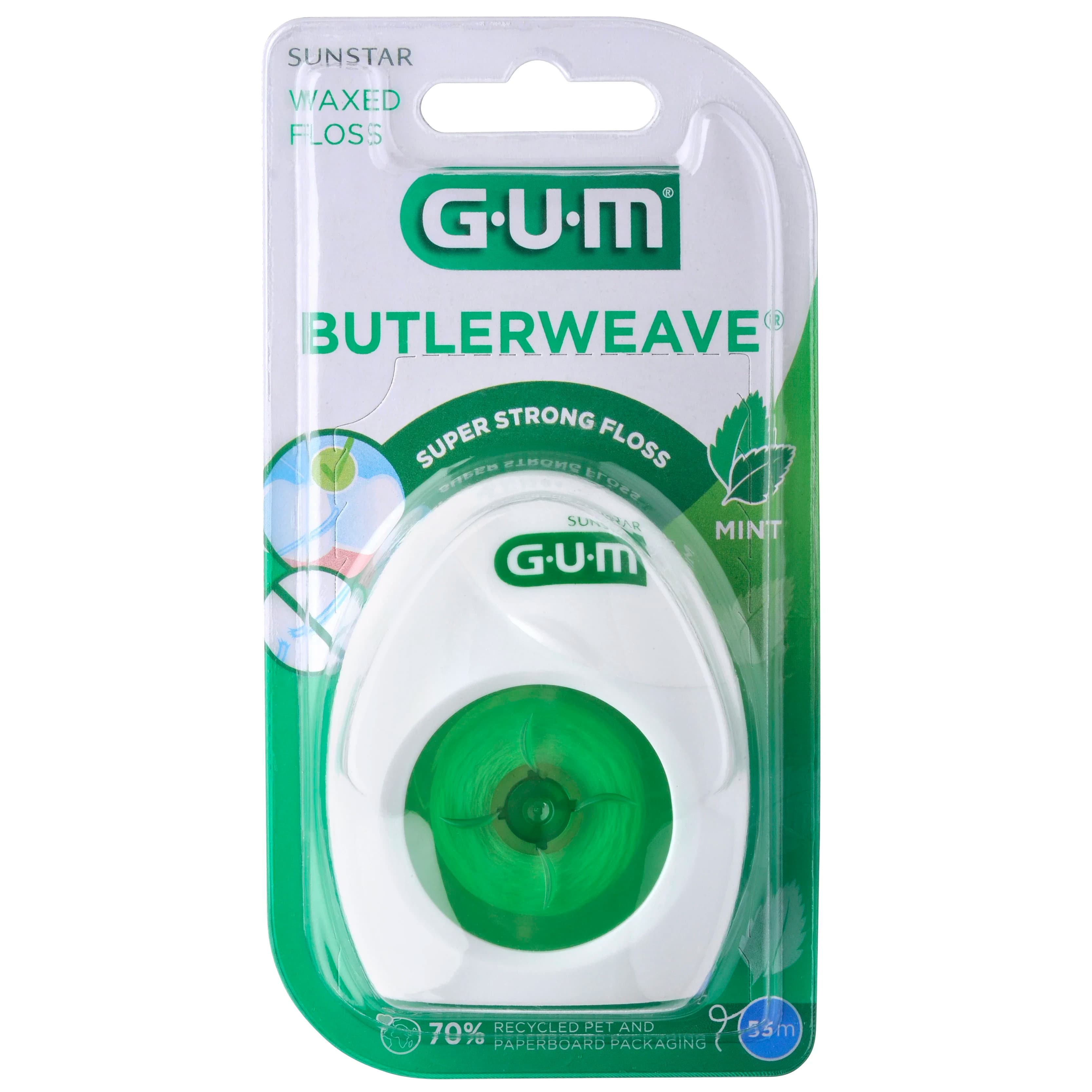 GUM Butlerwave Tandtråd 55 m från GUM – köp hos Apotek Hjärtat