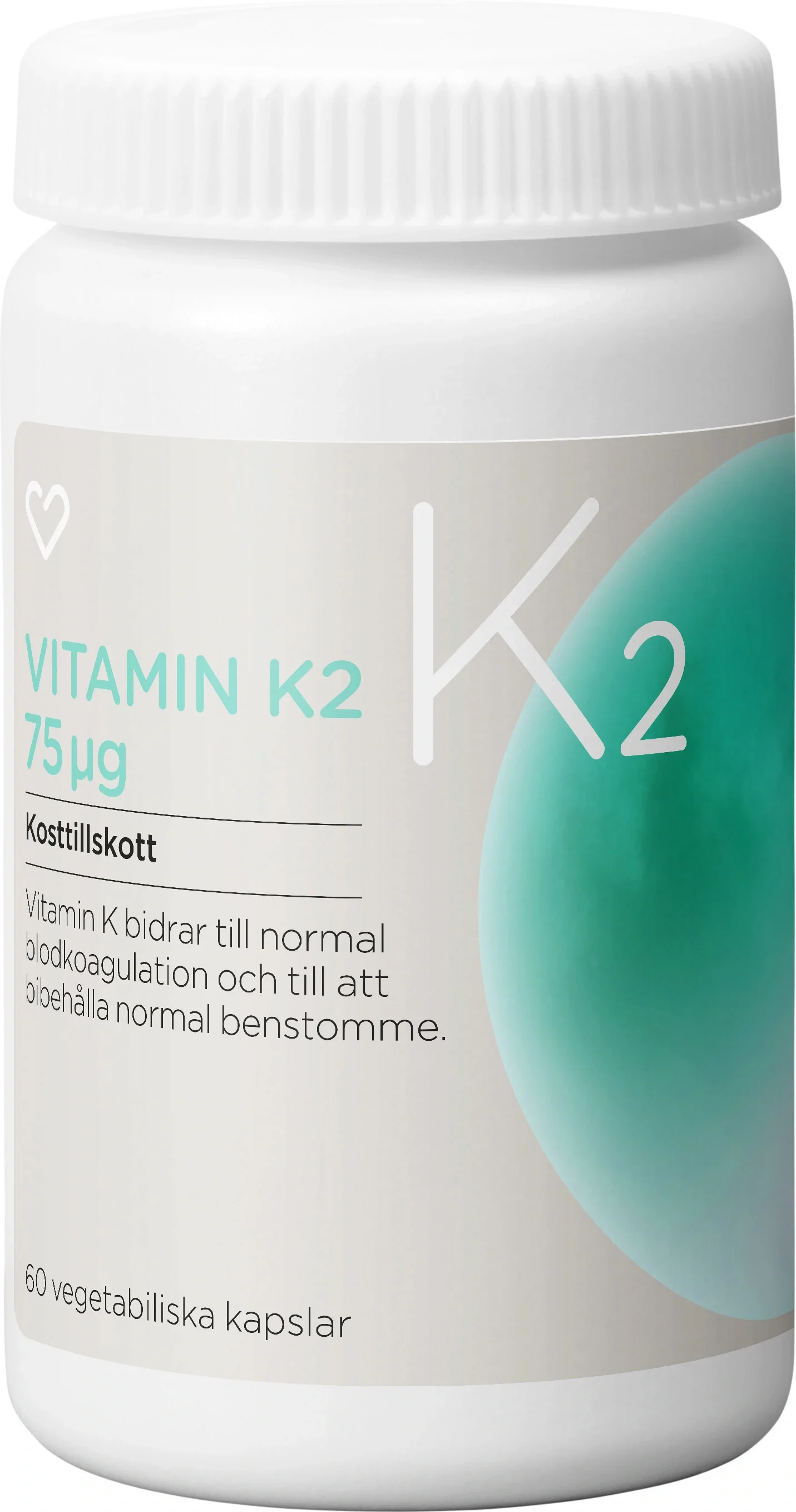 Hjärtats Vitamin K2 Kapsel 60st från Hjärtats – köp hos Apotek Hjärtat