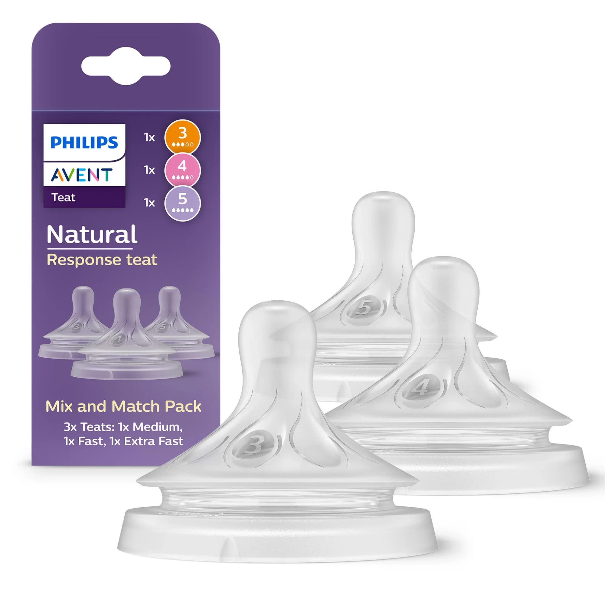 Philips Avent Natural Response Dinappar Mix & Match 3 st från Philips Avent – köp hos Apotek Hjärtat