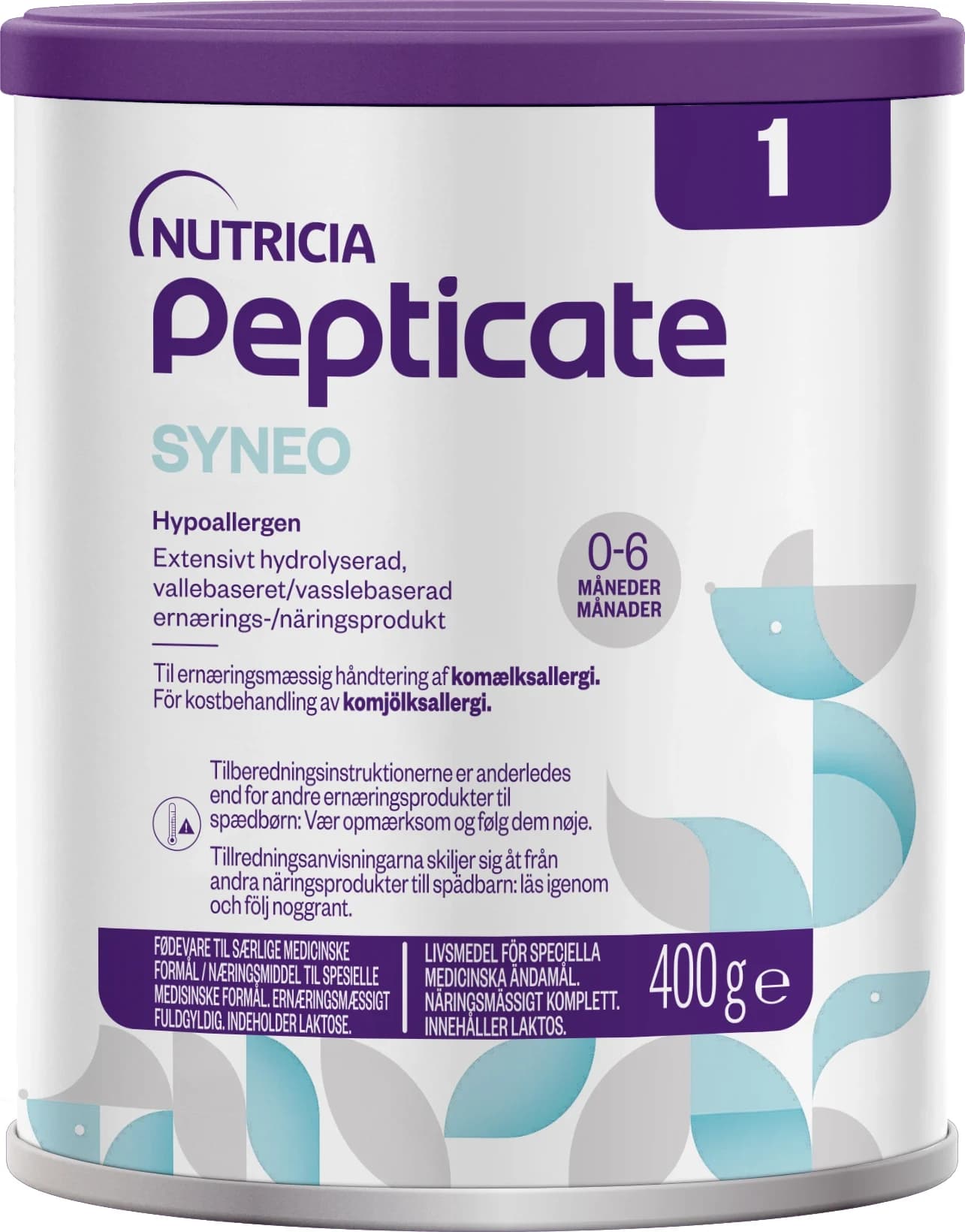 Pepticate Syneo 1 Modersmjölkersättning 400 g från Pepticate – köp hos Apotek Hjärtat
