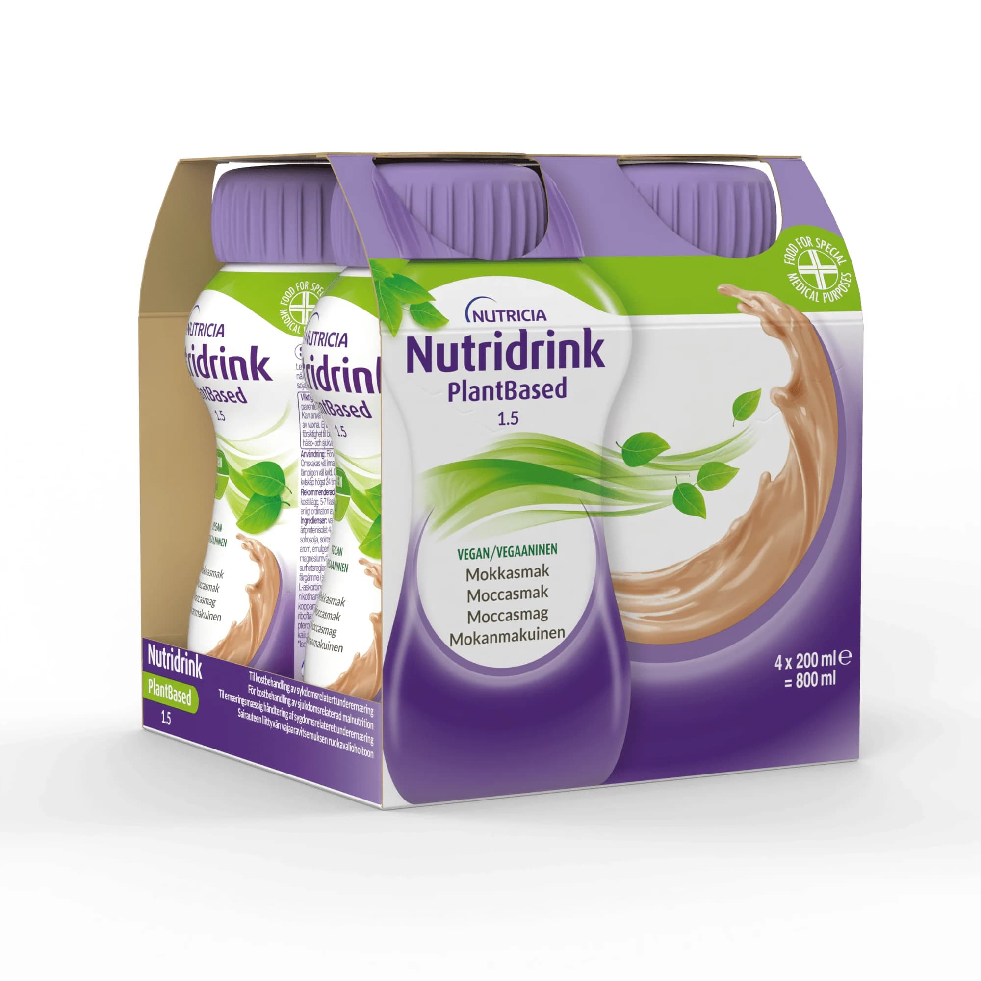 Nutridrink Plantbased Mocca 4 x 200 ml från Nutridrink – köp hos Apotek Hjärtat
