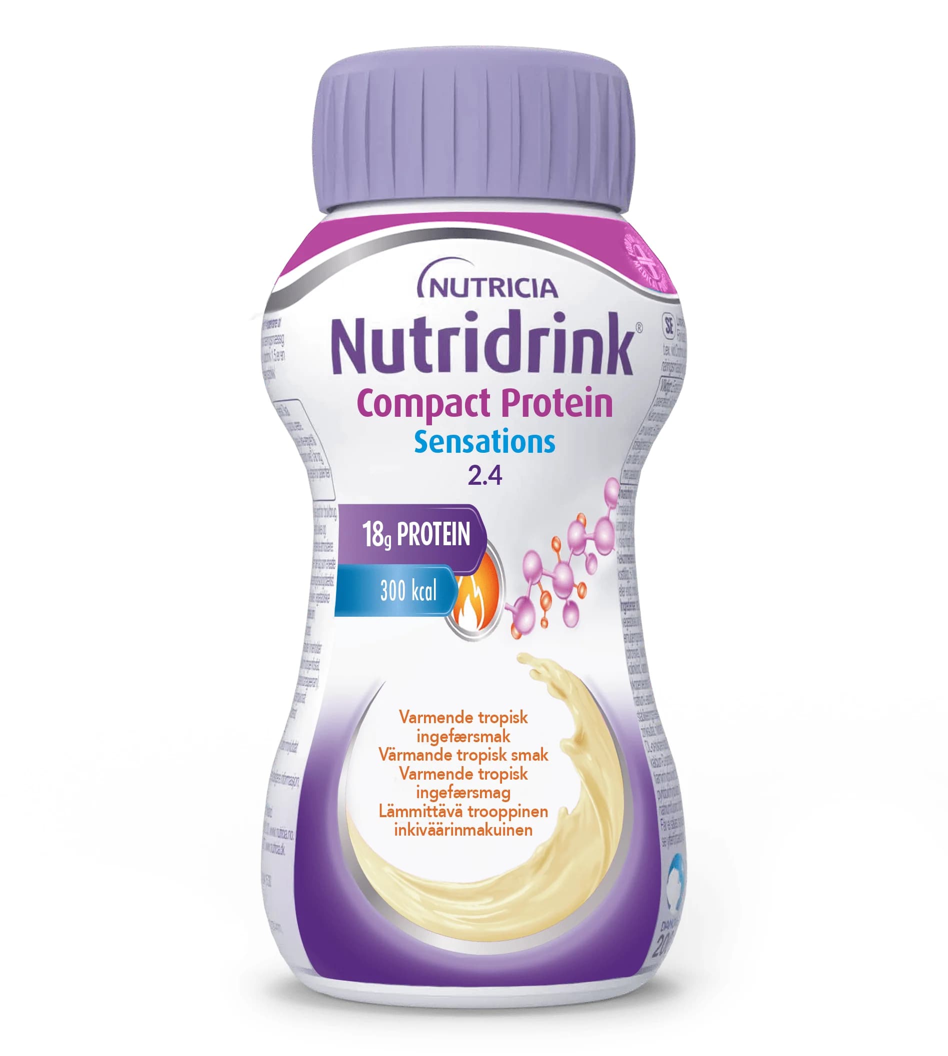 Nutridrink Compact Protein Sensations Värmande Tropisk 4 x 125 ml från Nutridrink – köp hos Apotek Hjärtat