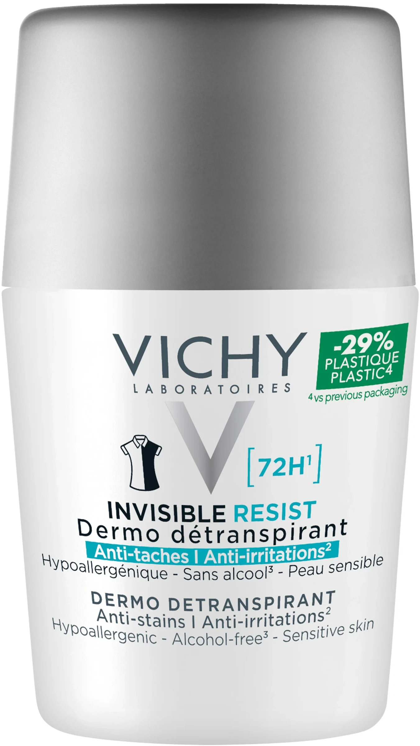 Vichy Invisible Protect Deo 72h Anti-Stain Roll-On 50ml från Vichy – köp hos Apotek Hjärtat