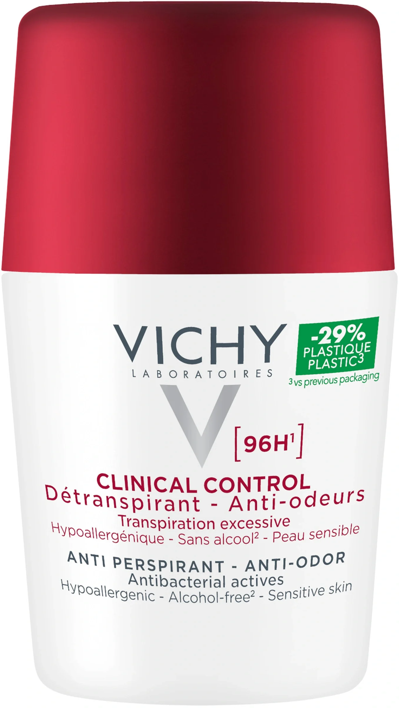Vichy Clinical Control 96hr Antiperspirant Roll-On 50 ml från Vichy – köp hos Apotek Hjärtat