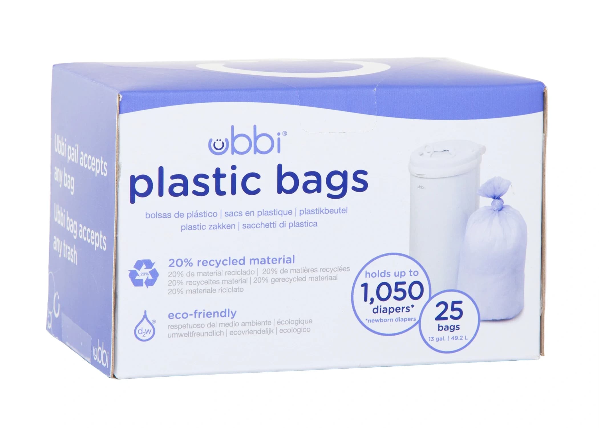 Ubbi Plastpåsar Periwinkle 25 st från Ubbi – köp hos Apotek Hjärtat