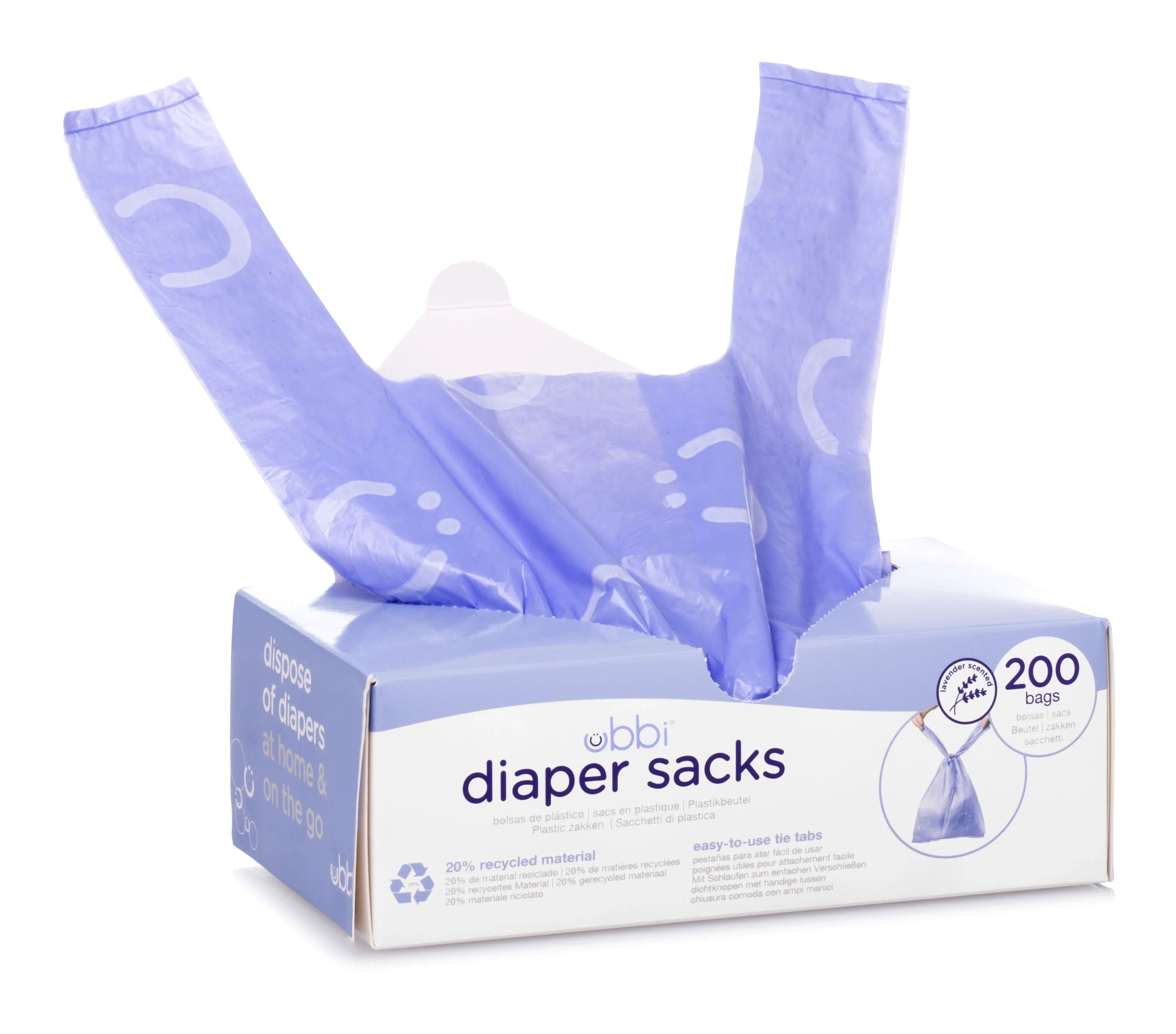 Ubbi Diaper Sacks Lavendel 200 st från Ubbi – köp hos Apotek Hjärtat