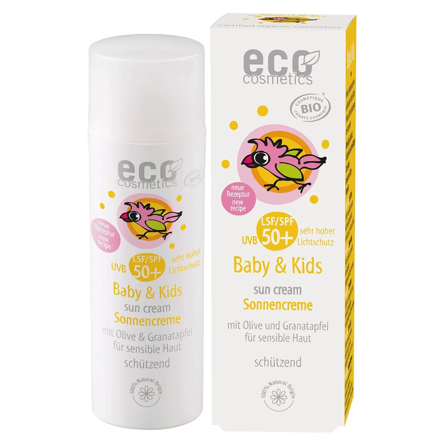 Eco Cosmetics Baby Solkräm Oliv & Granatäpple SPF 50+, 50 ml från Eco Cosmetics – köp hos Apotek Hjärtat
