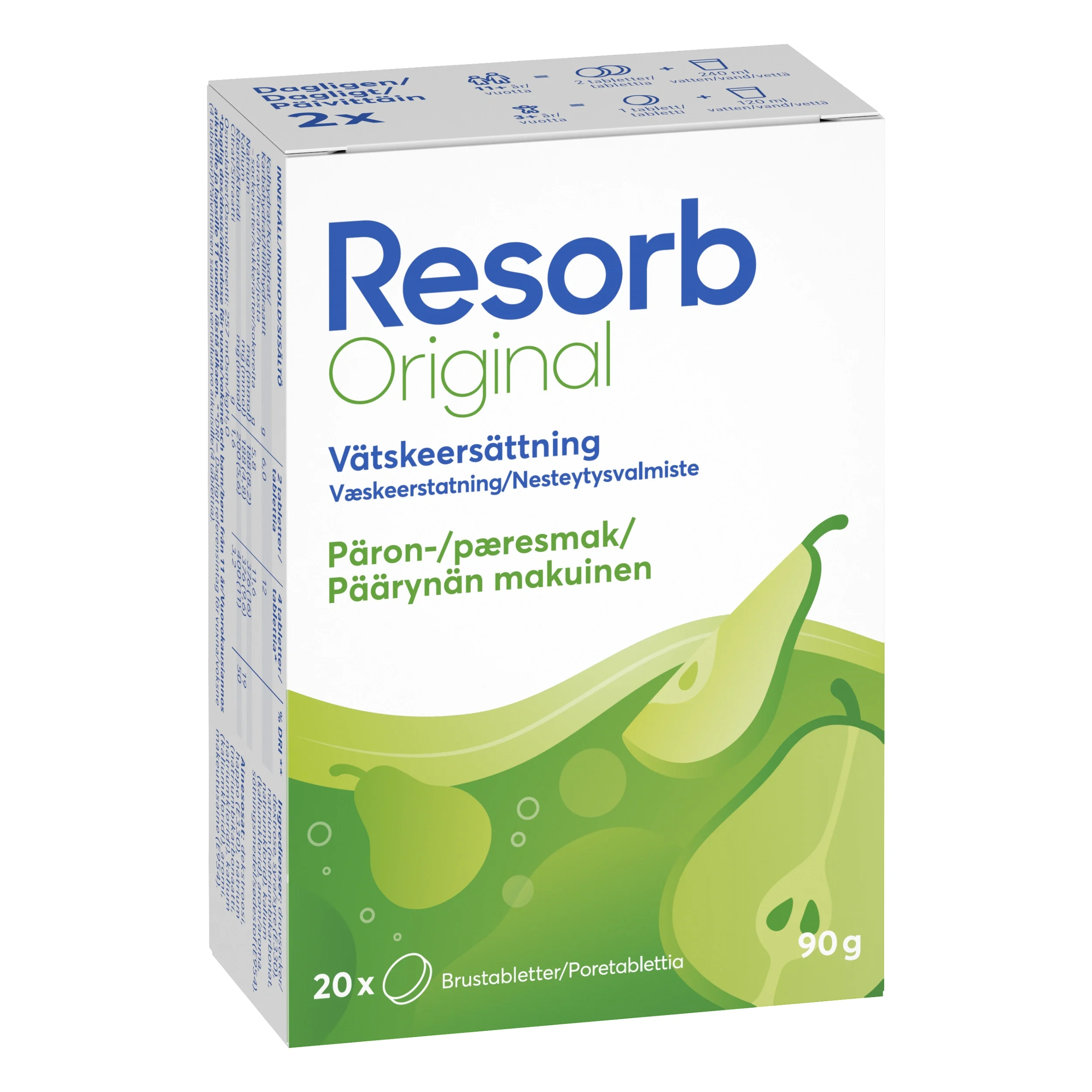 Resorb Original Päron 20 brustabletter från Resorb – köp hos Apotek Hjärtat