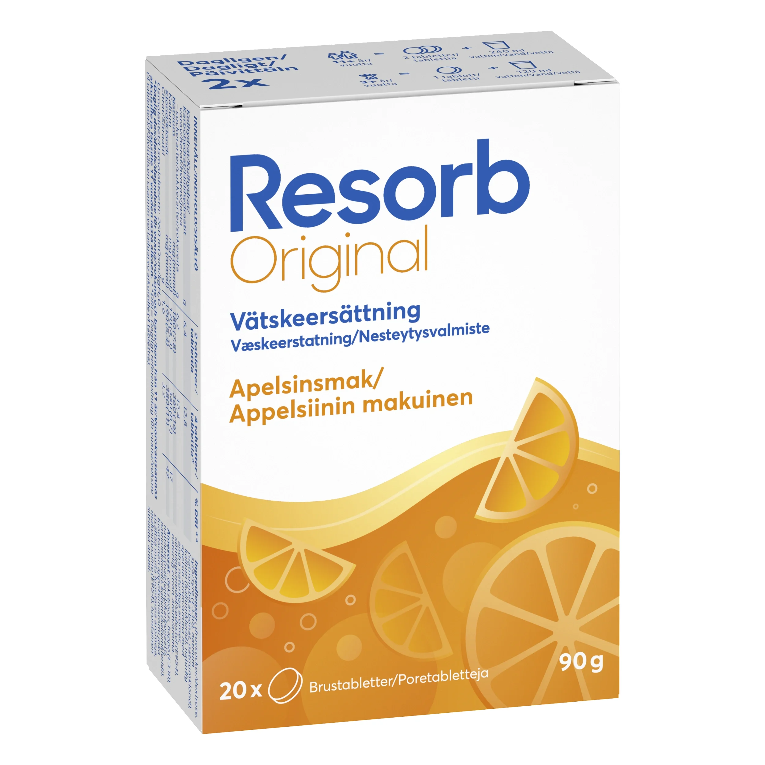 Resorb Original Apelsin 20 brustabletter från Resorb – köp hos Apotek Hjärtat