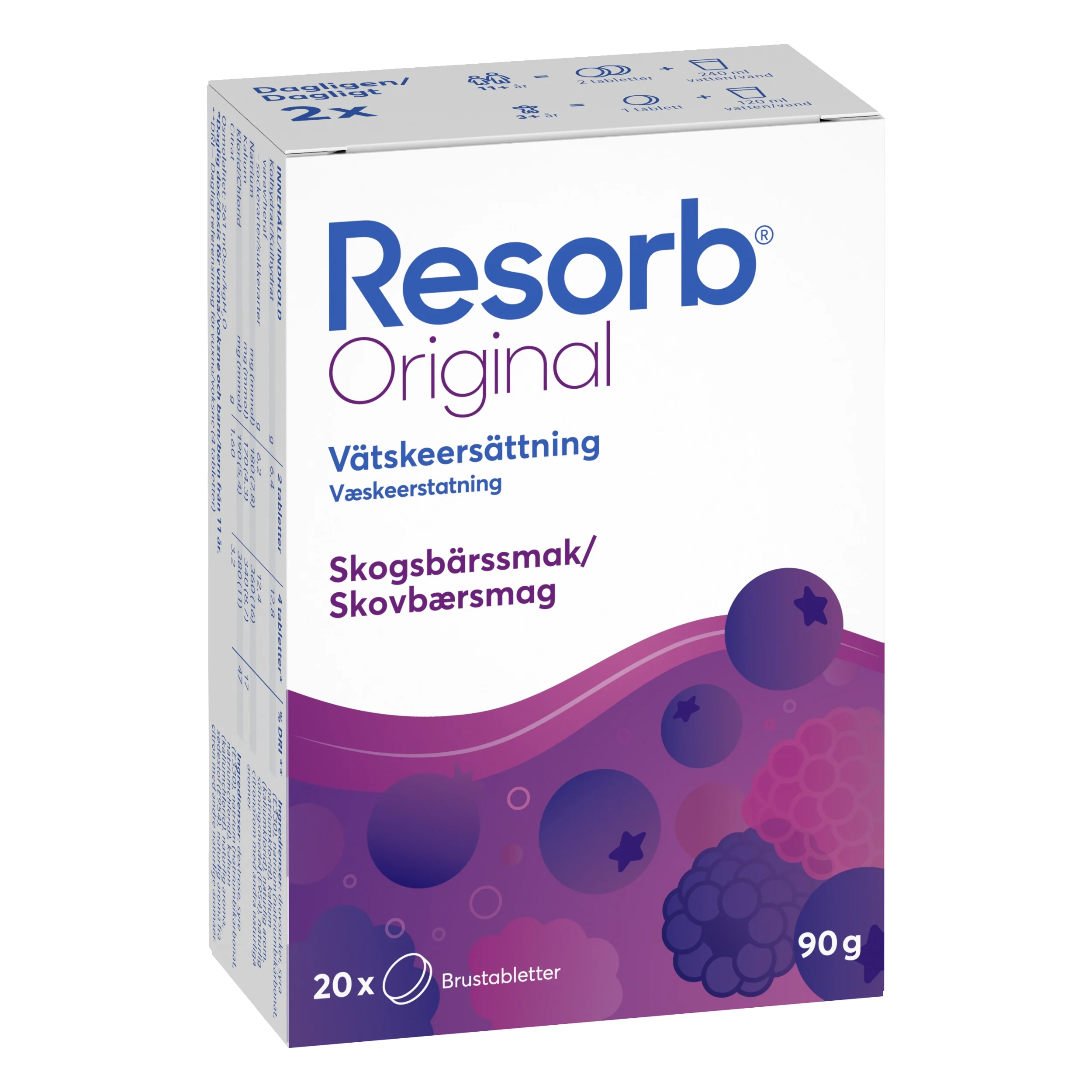 Resorb Original Skogsbär 20 brustabletter från Resorb – köp hos Apotek Hjärtat
