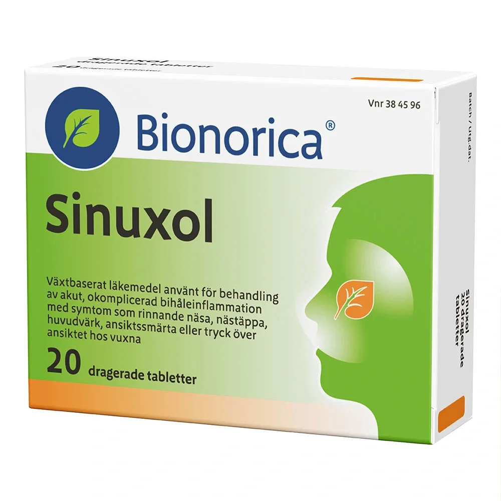 Sinuxol Dragerad tablett 20 st från Bionorica, Sinuxol – köp hos Apotek Hjärtat